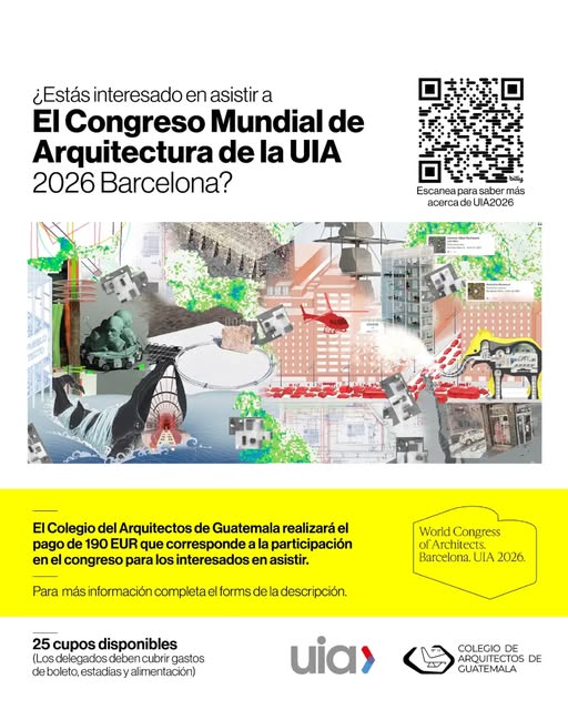¿Estás interesado en asitir a El Congreso mundial de Arquitectura de la UIA 2026 Barcelona?